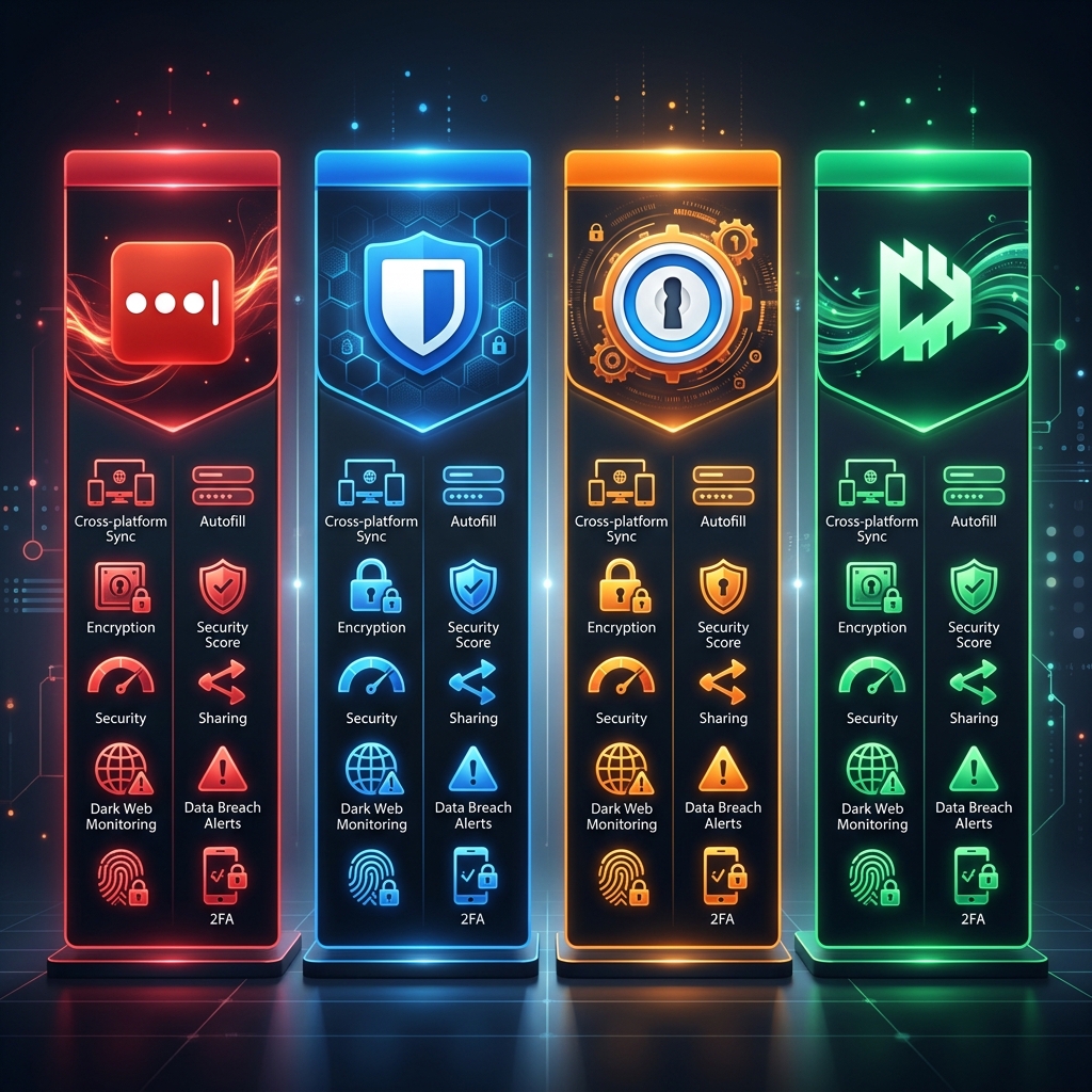 Password Manager Logos Comparison
